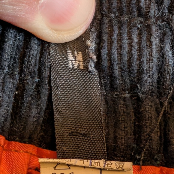 Coursemy Cargo Pants Corduroy Patchwork Drawstring Waist Size M 90s Colorblock - Picture 7 of 9